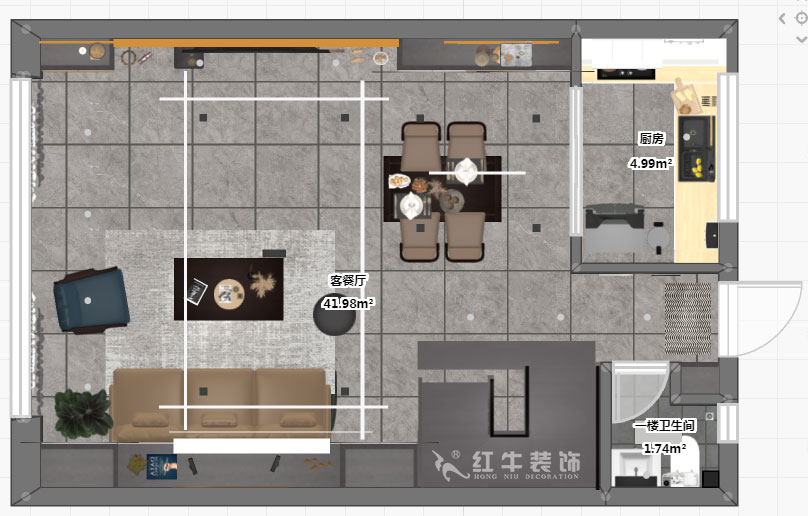 郭志成｜銀城千花溪3-505-130㎡-現代簡約風格｜3室2廳2衛｜新房裝修｜定制家￥195986｜全包19