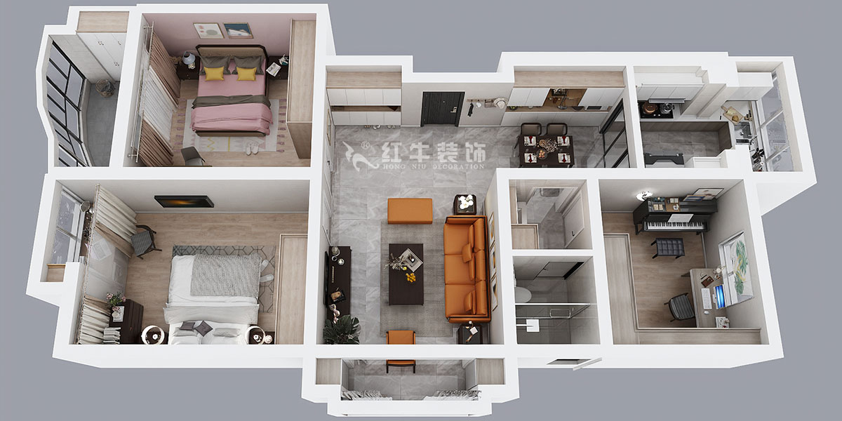 劉萍萍｜石城家園5-1-301-109㎡-簡(jiǎn)約風(fēng)格｜3室2廳1衛(wèi)｜老房裝修｜定制家￥147670｜全包14