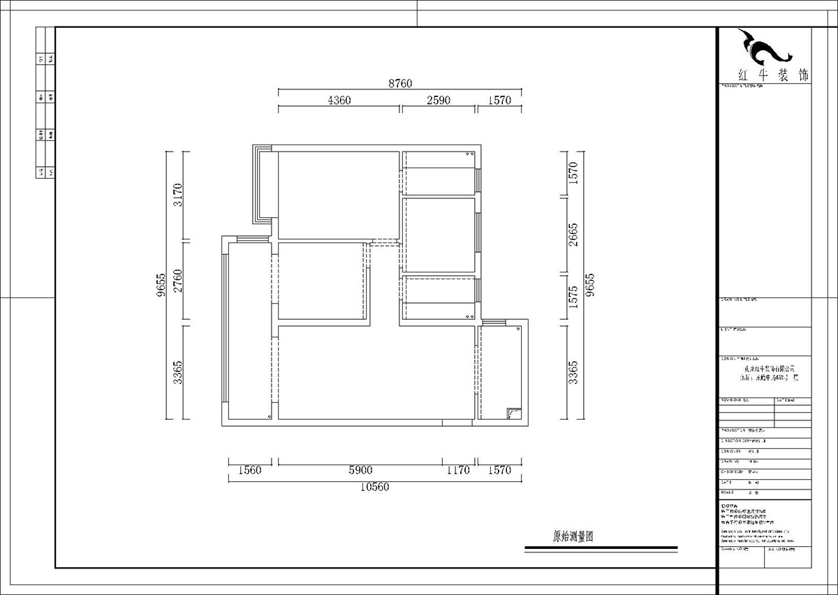 熊浩宇｜藍光·睿創新筑5-1004-110㎡-簡美風格｜3室2廳2衛｜新房裝修｜定制家￥231400｜全包20萬｜00_01原始結構圖