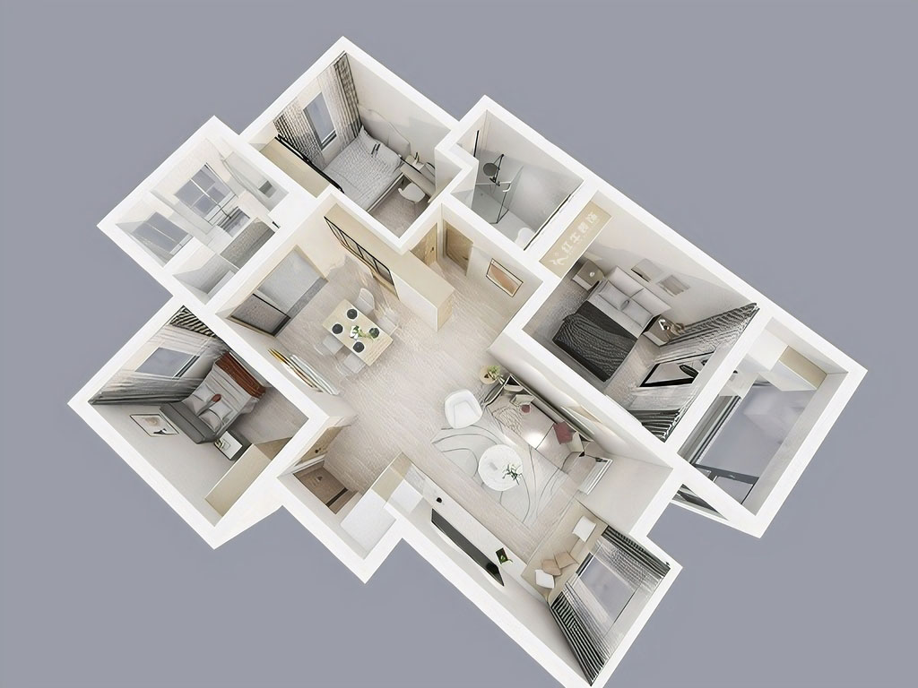 陸利民｜富力城50-1204-93㎡-現代風格｜3室2廳1衛｜新房裝修｜定制家｜全包13