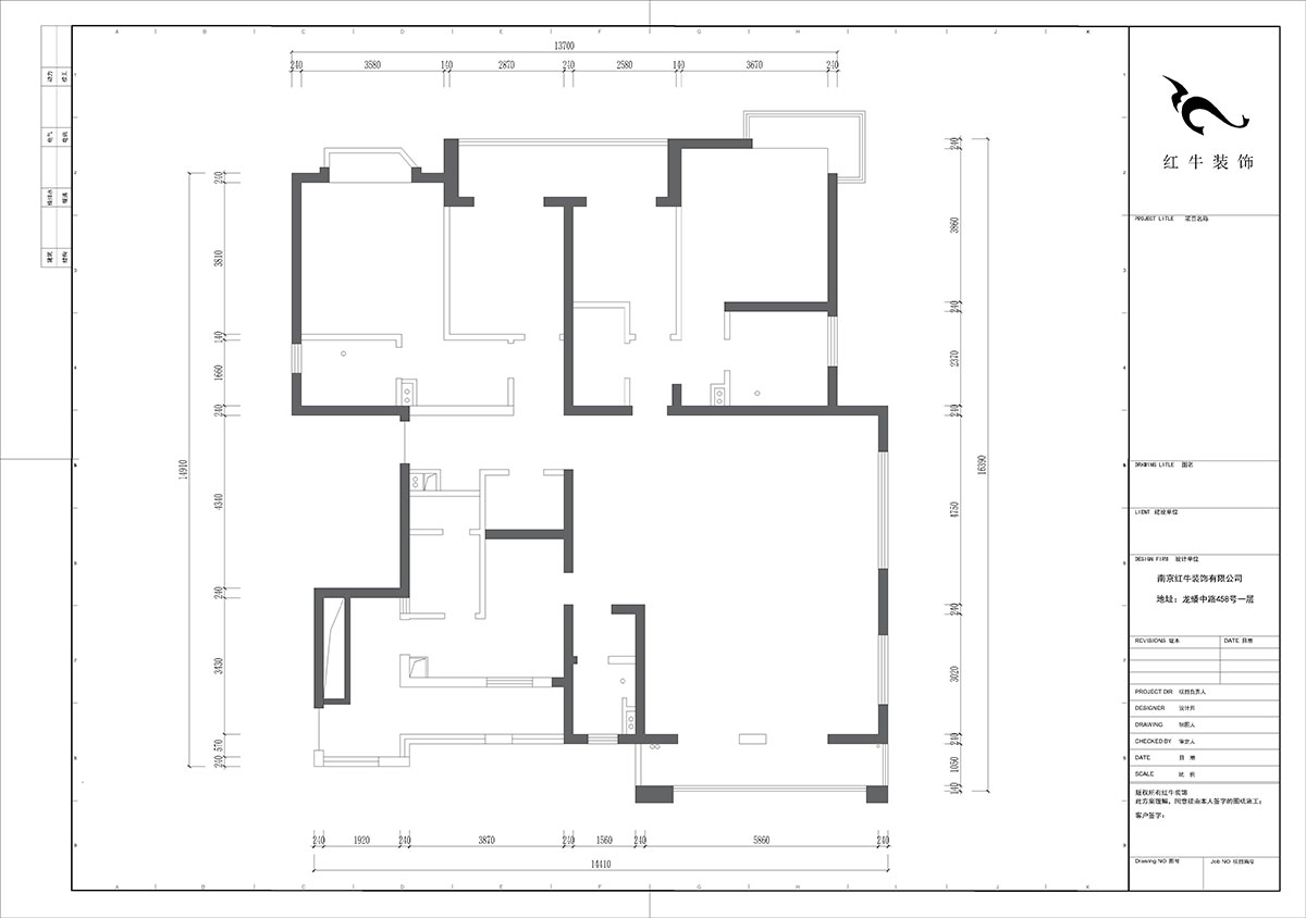 陸利民｜御江金城17-1804-223㎡-現代風格｜4室2廳3衛｜新房裝修｜半包23