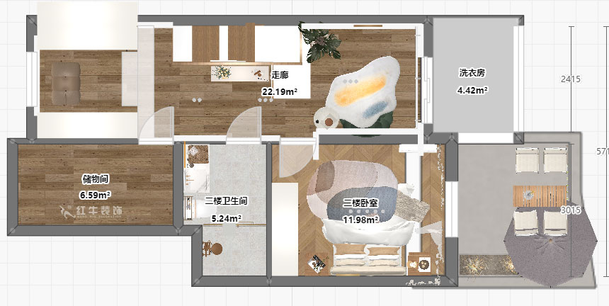 劉萍萍｜民佳園10-1-702-75+50㎡-奶油風｜3室2廳2衛｜老房裝修｜定制家｜全包20