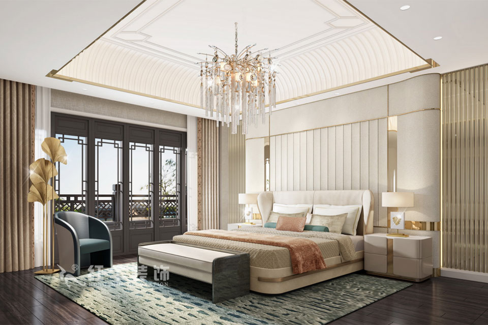 劉小勇｜雅園21-101-390㎡-現代奢華風格｜9室2廳6衛｜三層別墅裝修｜定制家｜全包｜05主臥