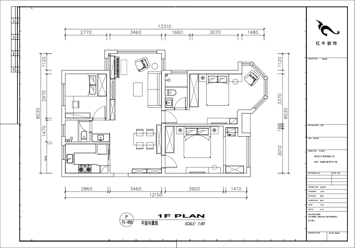 劉小勇｜中南世紀(jì)雅苑一期8-501-115㎡-現(xiàn)代簡約風(fēng)格｜3室2廳1衛(wèi)｜新房裝修｜定制家｜全包16萬｜00_02平面布置圖