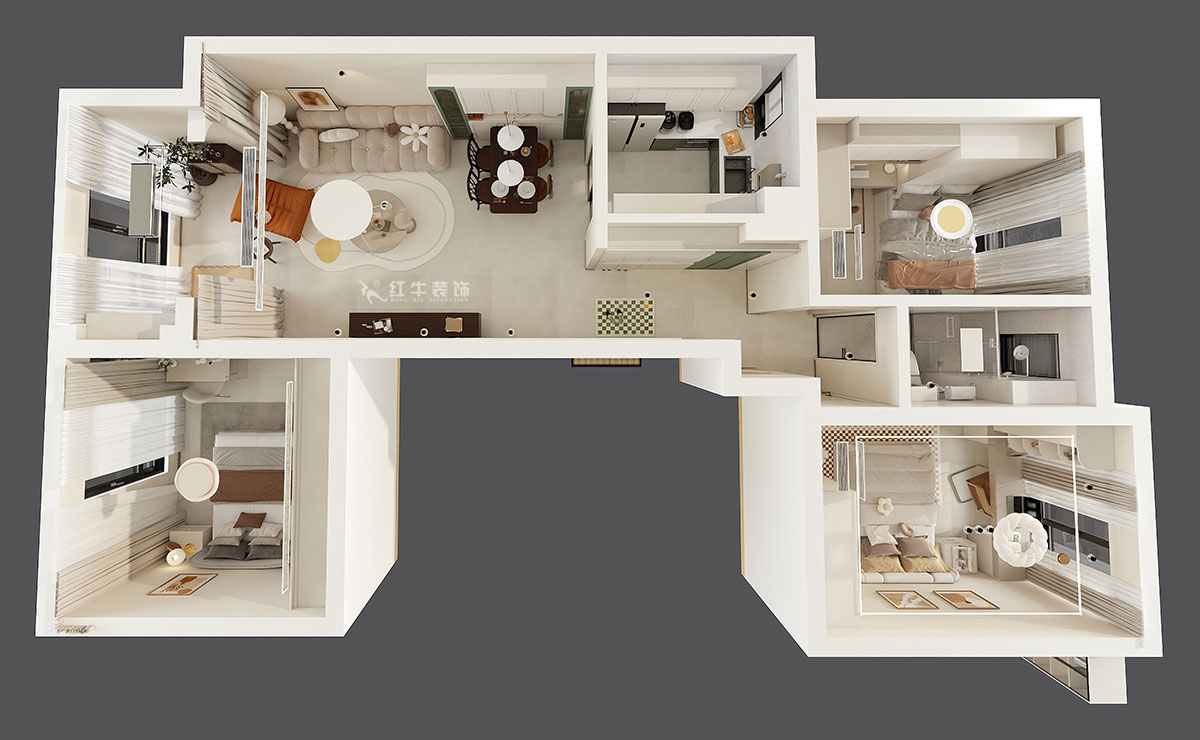 劉小勇｜翠屏誠園26-1002-95㎡-現代簡約風格｜3室2廳1衛｜老房裝修｜定制家｜全包12