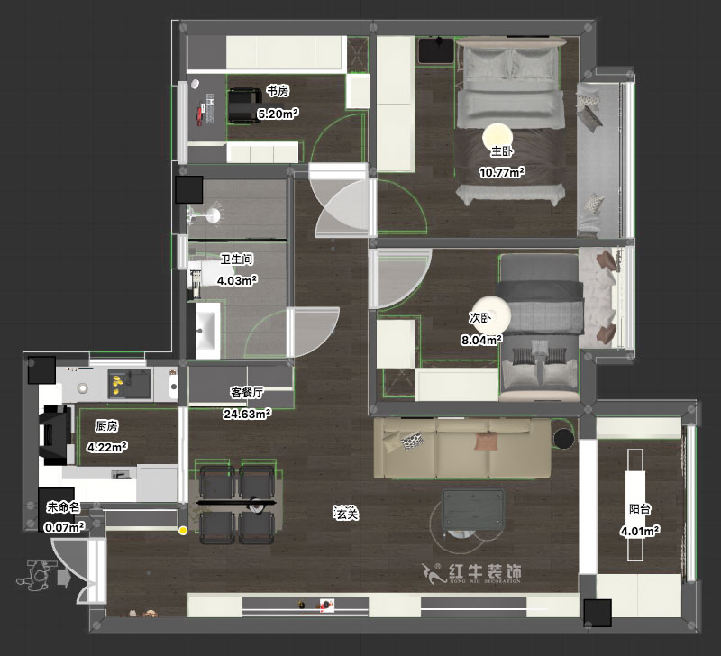 劉萍萍｜賈瑤華府4-2103-85㎡-現(xiàn)代簡(jiǎn)約風(fēng)格｜3室2廳1衛(wèi)｜新房裝修｜定制家｜全包11