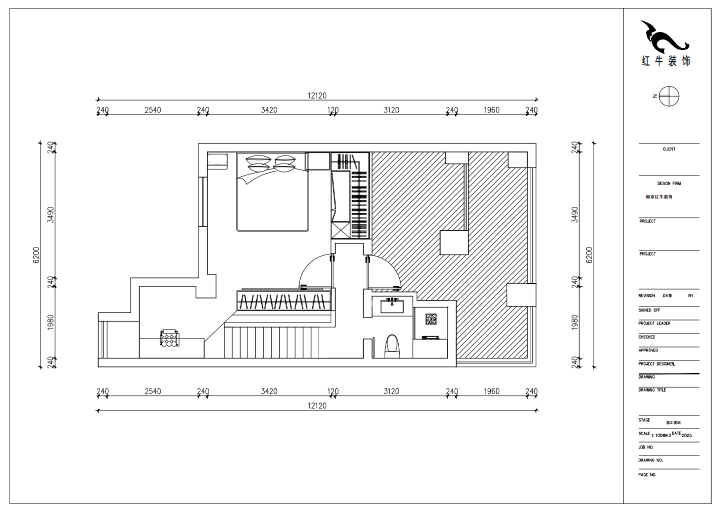 朱明琪｜萊茵鉑郡922室-69㎡-原木風(fēng)格｜復(fù)式｜loft公寓｜2室2廳2衛(wèi)｜老房裝修｜定制家｜全包12萬｜00_04二樓平面設(shè)計(jì)圖
