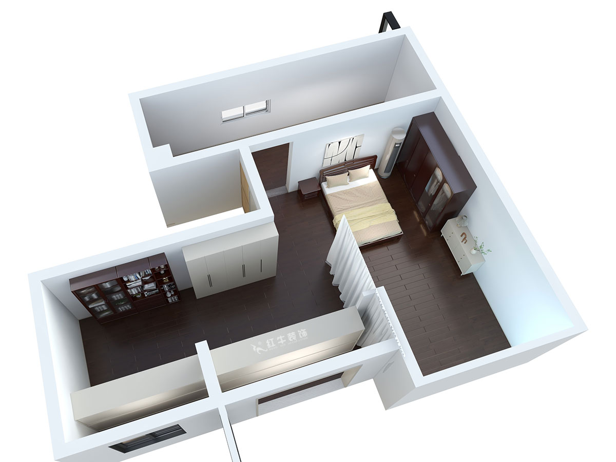 蔣琛｜香榭里8-3-1101-260㎡-現代簡約風格｜4室3廳2衛｜老房裝修｜定制家｜全包29萬｜00_07鳥瞰圖